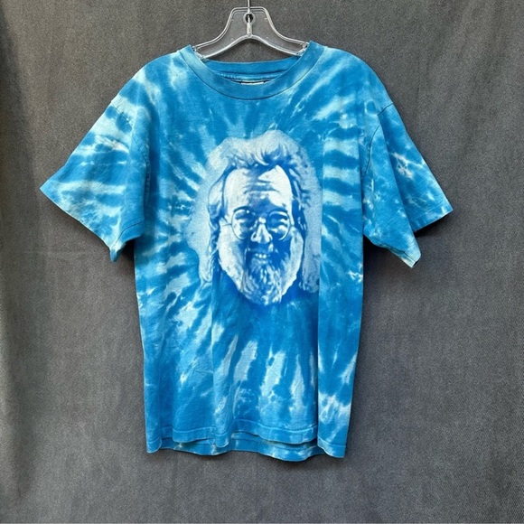 Grateful Dead Jerry Garcia LIQUID BLUE Tie Dye tShirt M - Picture 1 of 5